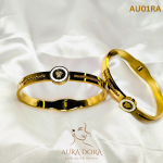 Mini Lion Head Stainless Steel Kira Cuff Bracelet Bangle for Women Gold Plated Smooth Women's Bracelets on Hand - Image 2