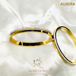 Daisini Crystals from Swarovski Cuff Bangles for Women Trendy Quality Brass with 18K Gold Plated Bracelet Female - Image 2