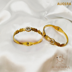 Stainless Steel Life Tree Crystal bangle bracelets - Image 2