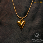 Heart Pendant Necklace Stainless Steel Gold Plated Necklace Jewelry for Women - Image 2