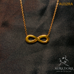 Fashion Gold Stainless Steel No Fade Infinity Necklace for Women - Image 4