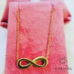 Fashion Gold Stainless Steel No Fade Infinity Necklace for Women - Image 2