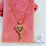 Classic Love Key Necklace Fashion Personality Light Luxury Heart Door Clavicle Chain Fashion Versatile Pendant