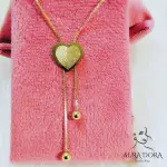 New Sweater Chain Explosions Titanium Love Tassel Necklace Plated with 18K Gold Fashion Joker Jewelry.