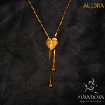 New Sweater Chain Explosions Titanium Love Tassel Necklace Plated with 18K Gold Fashion Joker Jewelry. - Image 2