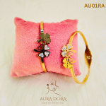 Trendy 18K Gold Stainless Steel Ladies for Bracelet New Design Inlaid Shell Heart & Leaf Shape Fashion Charm Jewelry - Image 2