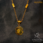 Stainless Steel Shell Four Leaf Clover Letter Necklace for Women - Image 3