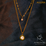 Stainless Steel Choker Double Layer Pendant Necklaces For Women Jewelry Luxury Zircon Multilayer Collier - Image 2