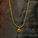 Small Aventurine Natural Stone Pendant Stainless Steel 18k Gold Color Necklace Delicate Fashion Chic Jewelry for Women - Image 2