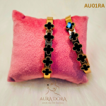 Waterproof Luxury 18K PVD Gold Plated Color Clover Bracelet Stainless Steel Fine Fashion Jewelry Bracelets & Bangles for Women - Image 2