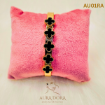 Waterproof Luxury 18K PVD Gold Plated Color Clover Bracelet Stainless Steel Fine Fashion Jewelry Bracelets & Bangles for Women