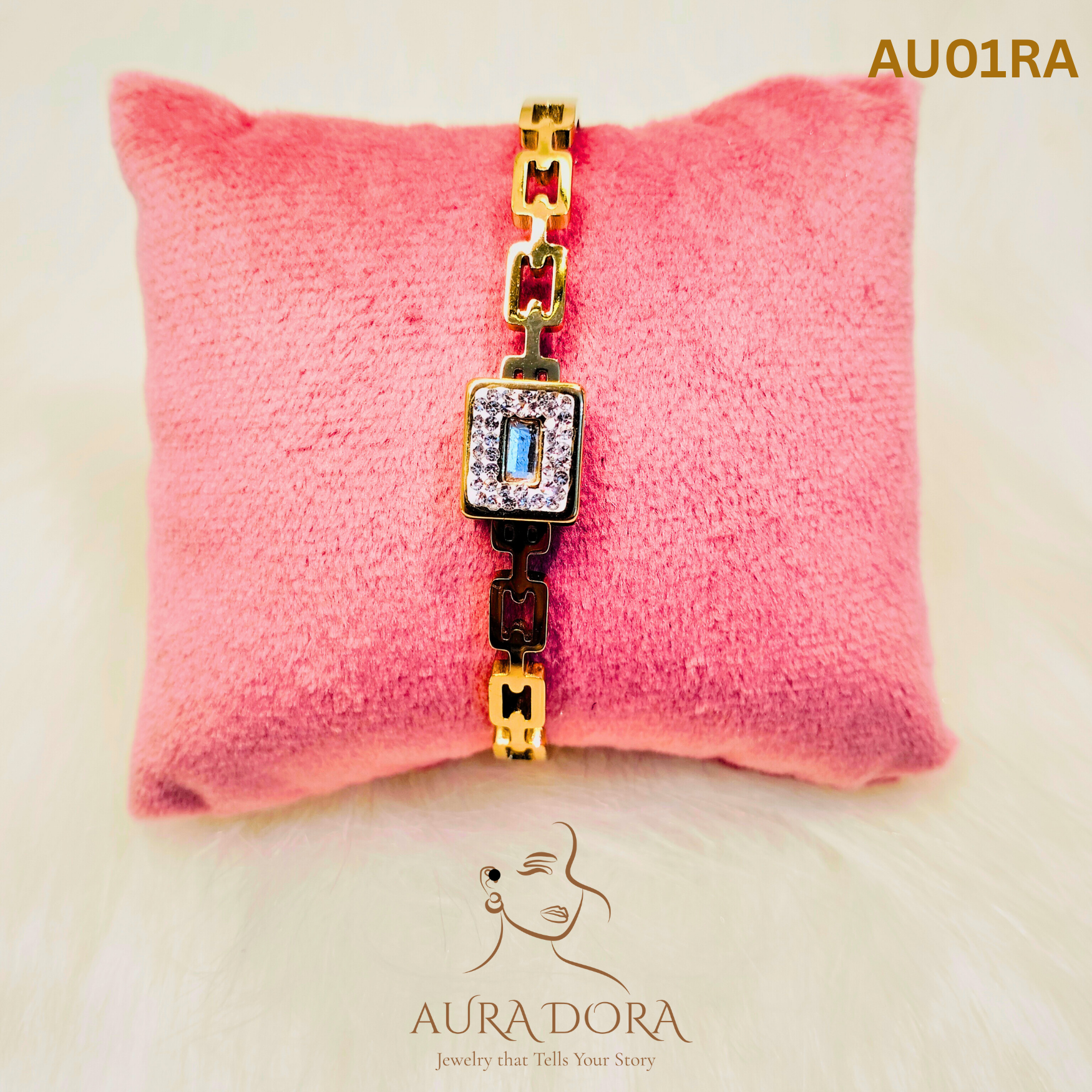 68 Stainless Steel Bangle Bracelet Inlay Luxury Rhinestones Gorgeous Synthetic Zirconia Geometric Oval Square Stars Shape - Image 1