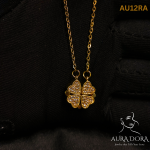 Romantic Double Wear Magnet Four Heart Flower Pendant Necklace For Women Metal Love Magnetic Necklaces Jewelry - Image 3