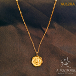 18K Gold Plated Stainless Steel Romantic Sweet Casting Sakura Necklace Cherry Blossoms Flower Coin Necklaces For Woman - Image 3