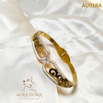 Vintage Classy Stone Bangle Bracelet