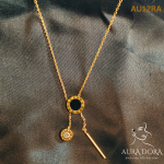 Trendy Roman Letters Round Stainless Steel Pendant Necklaces For Women - Image 2