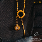 Trendy Roman Letters Round Stainless Steel Pendant Necklaces For Women - Image 3