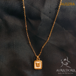 Ramos Butterfly Shell Pendant Collar Stainless Steel Golden Square Trendy Fashion Necklace for Women Stylish Jewelry - Image 3