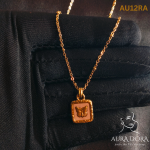 Ramos Butterfly Shell Pendant Collar Stainless Steel Golden Square Trendy Fashion Necklace for Women Stylish Jewelry - Image 2