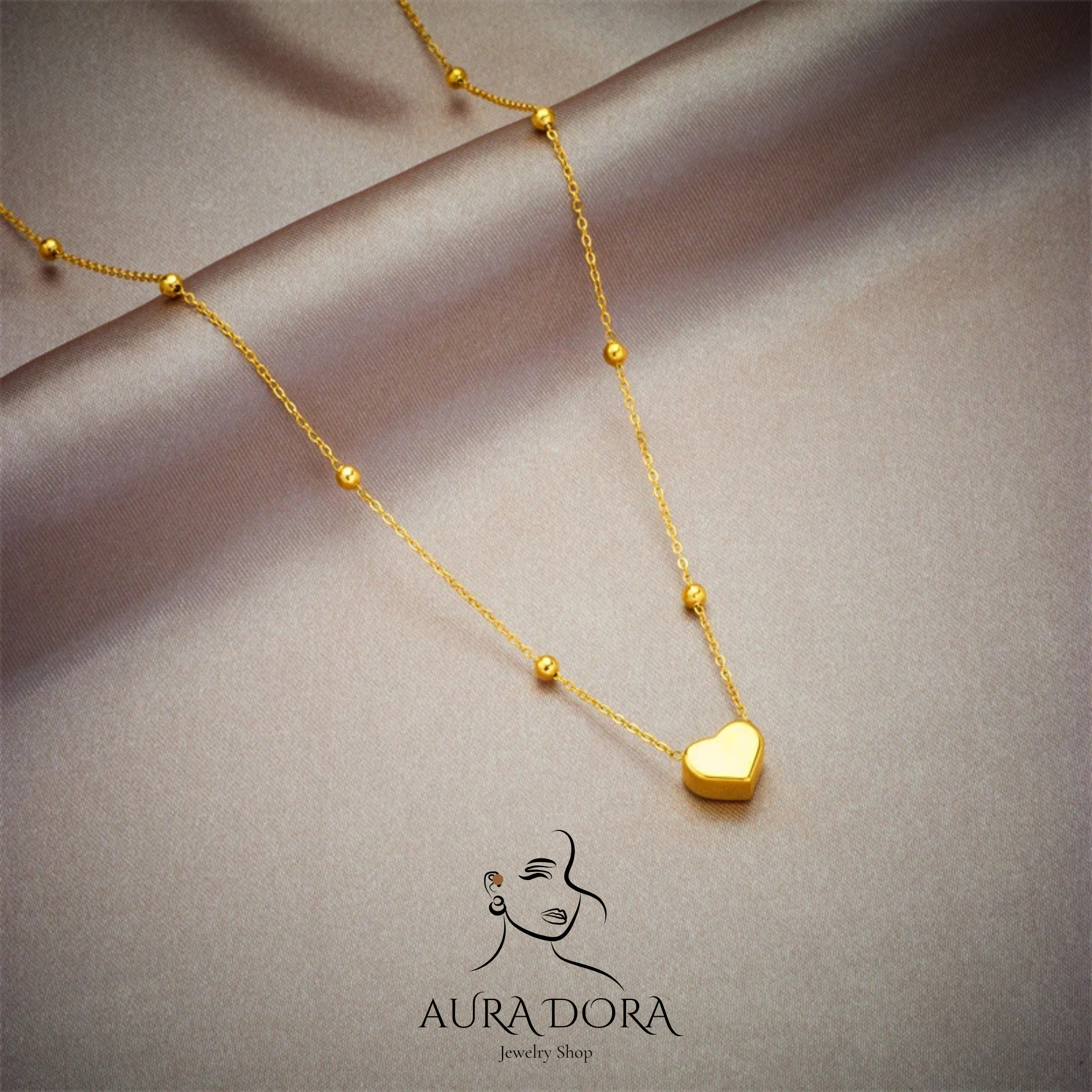 Untitled design (25) Minimalist Stylish Tiny Hearts Pendant Choker Necklace Titanium Steel Clavicle Chain For Ladies Women Fashion - Image 1